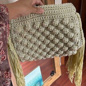 Handcrafted Cream Crochet Bag